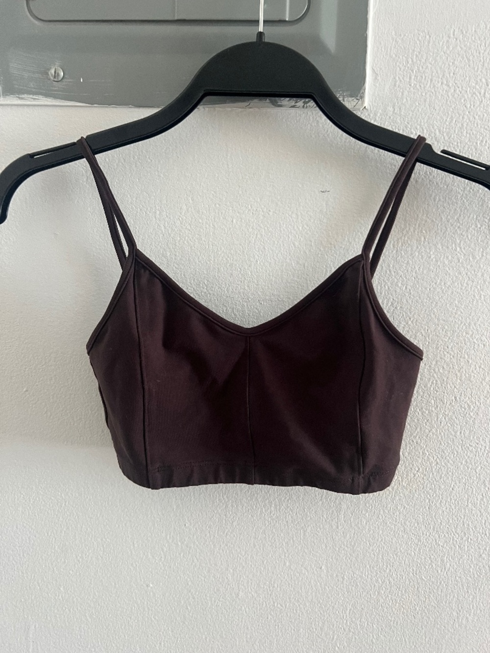 Live the process brown yoga sports bra